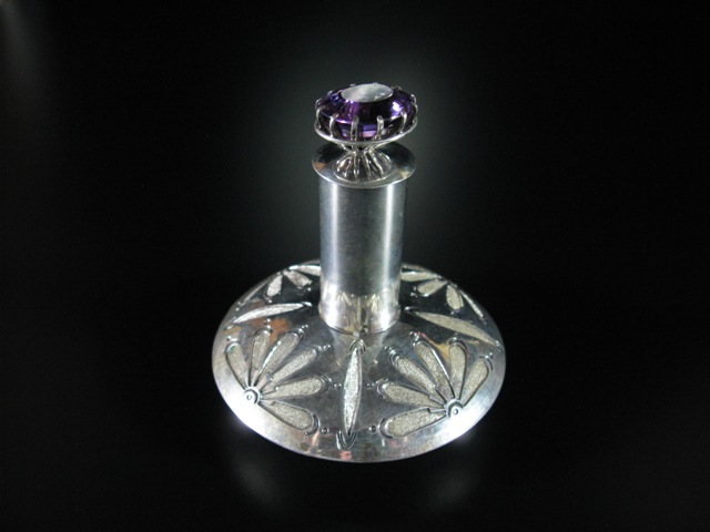 E. Billy Amethyst Lidded Vase