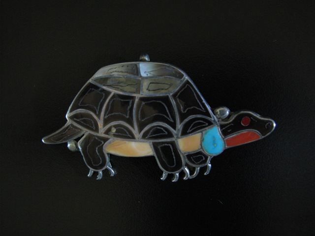 Porfilio Sheyka Turtle Pin Pendant