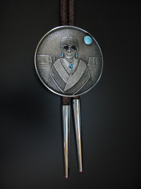 Darryl Begay Sunglass Figural Bolo