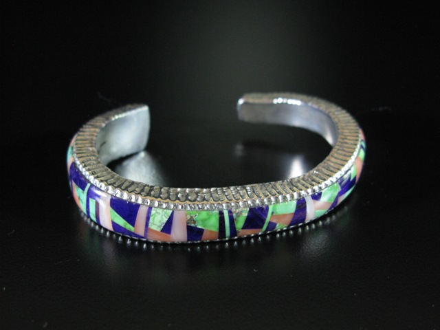 Alvin Yellowhorse Multi Inlay Bracelet 5.75