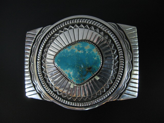 Delbert Vandever Large Fox Turquoise Buckle