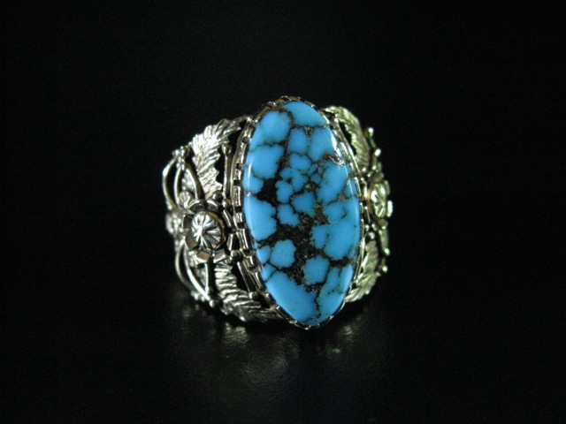 Xtremegems Ithaca Peak Turquoise 925 Sterling Silver Ring Jewelry Size 6 28018R