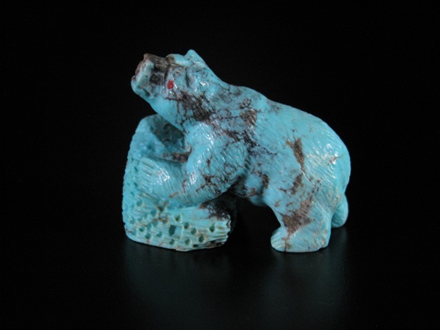 Herbert Him Turquoise Bear Pueblo Fetish