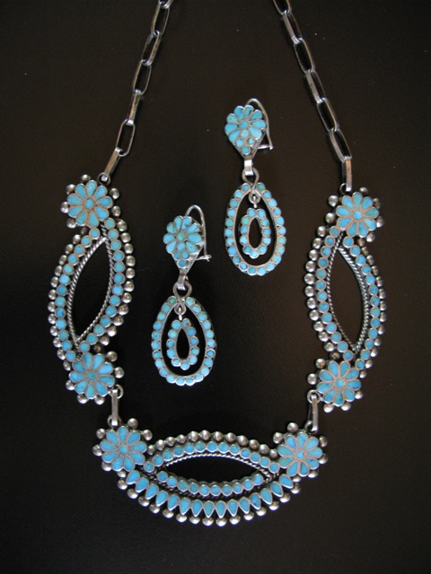 Frank Dishta Necklace and Earring Set