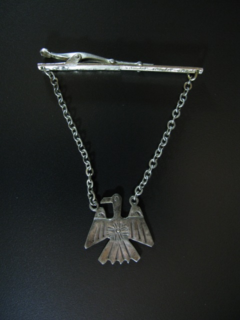 Fred Harvey Era Thunderbird Tie Clip