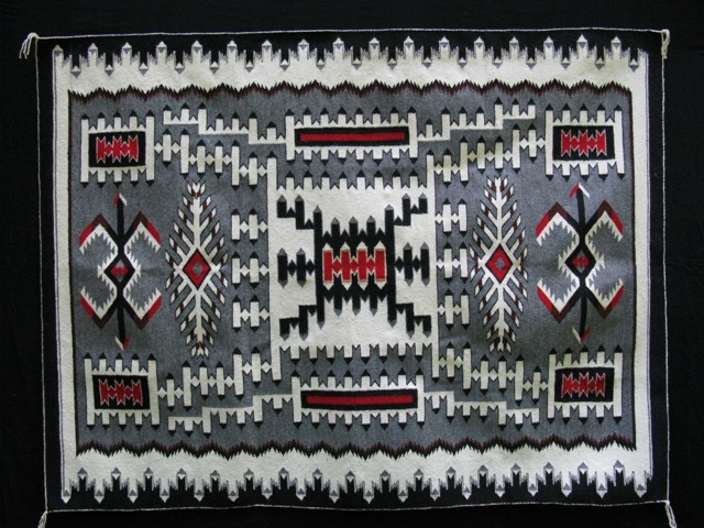 Rug Contemporary Navajo Ganado Storm Pattern