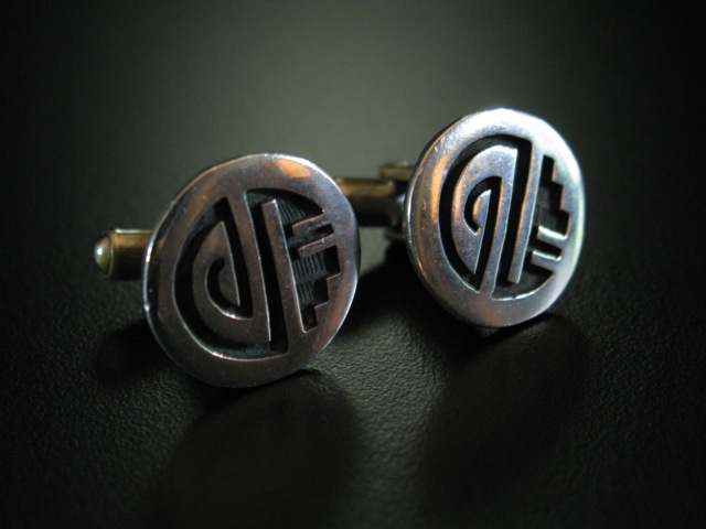 Louie Josytewa Hopi Cufflinks