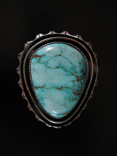 Turquoise Mtn Teardrop Pin