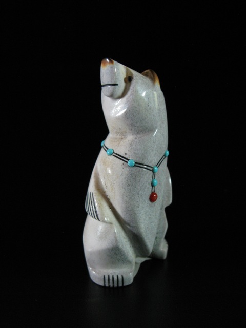 Antler Bear Fetish w Necklace