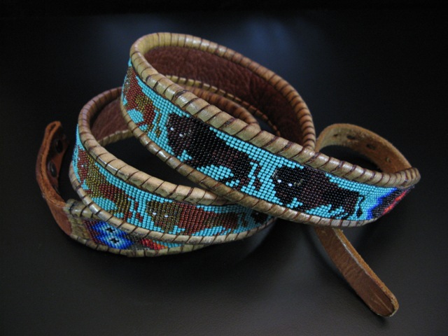 Buffalo Beaded Belt