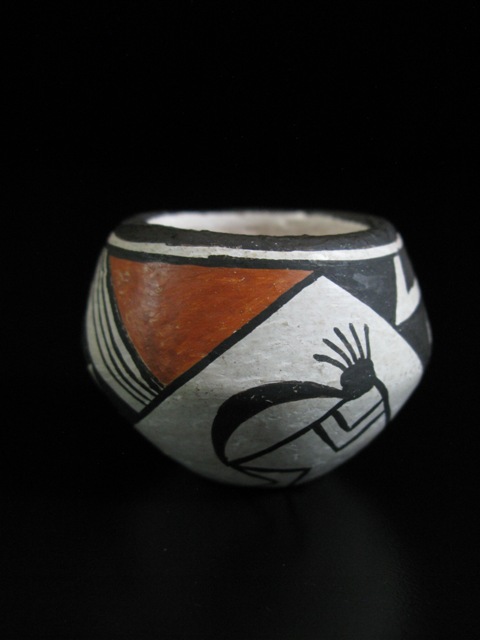 Lucy M. Lewis Acoma Kokopelli Pot