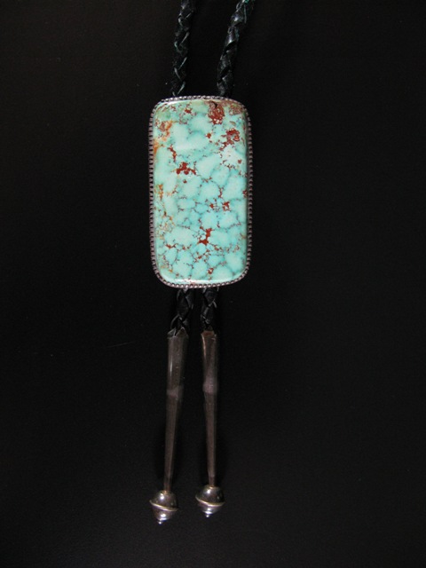 Vintage #8 Turquoise Rectangular Bolo