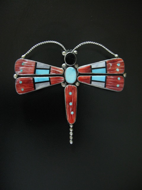 Spiny Oyster Dragonfly Pin