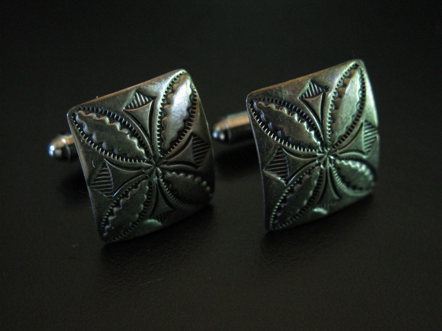 Early Square Sterling Cufflinks