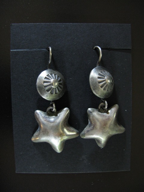 Stars and Buttons Recycled Earrings