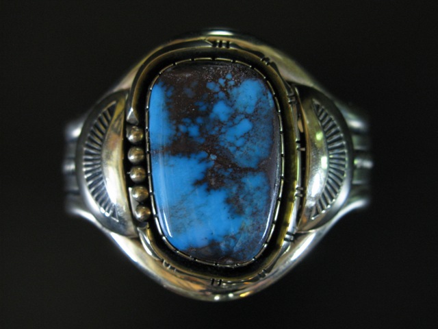 Will Vandever 14k Gold Bisbee Turquoise Bracelet 6