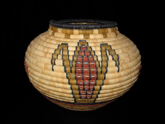 Margaret Lamson Hopi Basket corn side