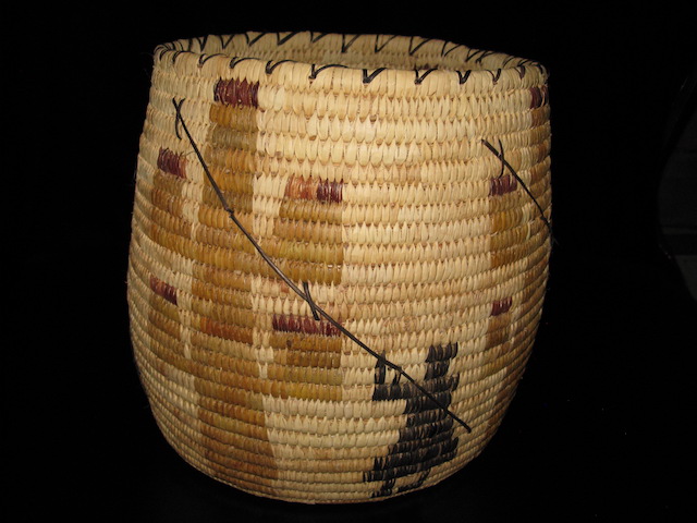 Tohono O Odam Figurative Cactus Basket