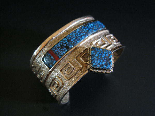 Andy Lee Kirk 14k Gold Lander Blue Bracelet
