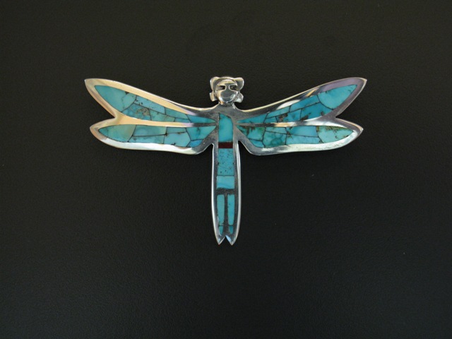 Rolanda Haloo Zuni Dragonfly Maiden pin