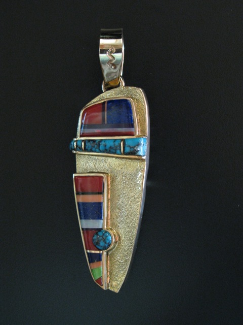 Wes Willie double sided heavy 14k gold pendant side 2