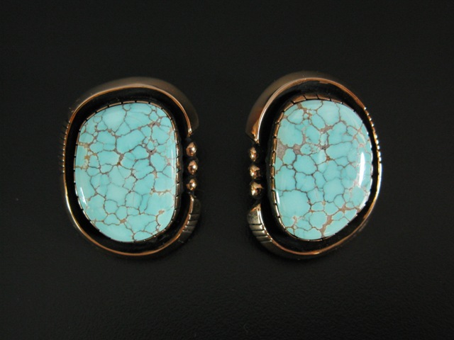 William Vandever 14k #8 Turquoise Earrings