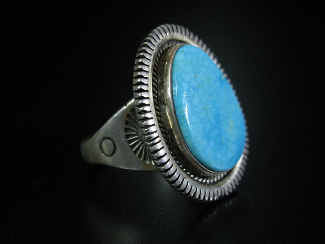 Joe Piaso Jr Water Web Turquoise Ring 14