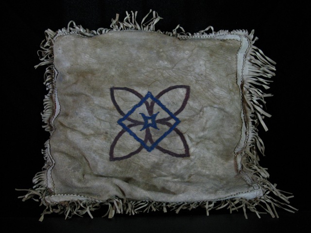 Early Buckskin and Beaded Pillow