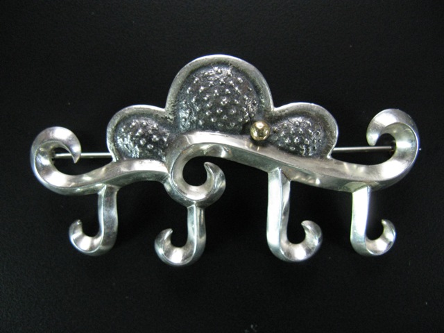 McKee Platero Sterling 14k Cloud Pin