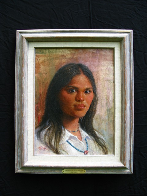 Jimmy Abeita Portrait of a young girl