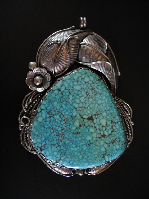 Huge 420ct Turquoise Mtn Pendant