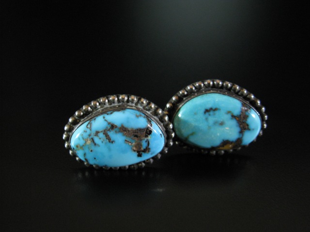 Older LargeTurquoise Cufflinks