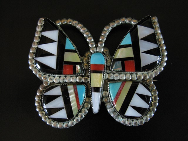 Vintage Zuni Inlaid Butterly